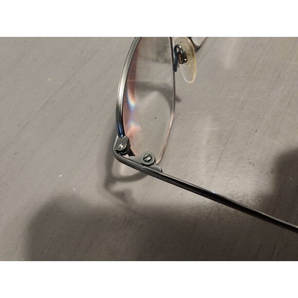 Unbranded 50018 Silver Eyeglasses Frames Eyewear Design Nosepad Needs Repair - Picture 4 of 11